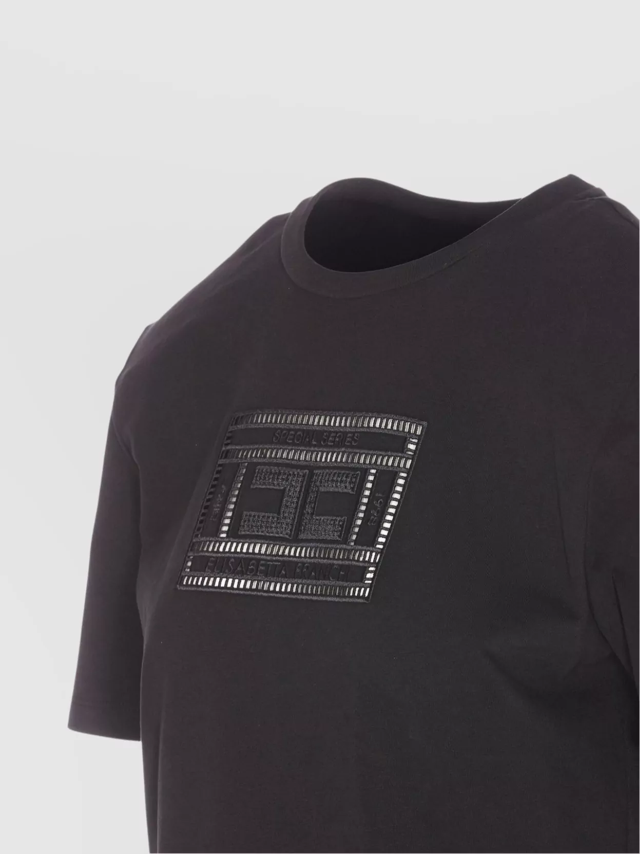 Elisabetta Franchi Crewneck Short Sleeves Straight Hem T-Shirt