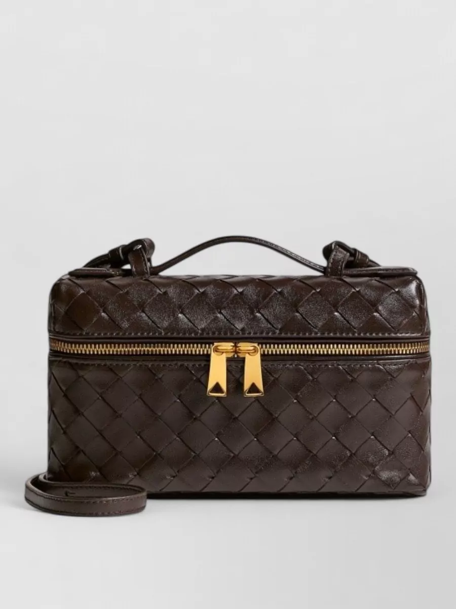 Bottega Veneta bang bang leather clutch bag