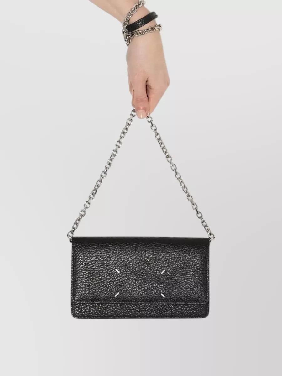 Maison Margiela Leather Wallet On Chain