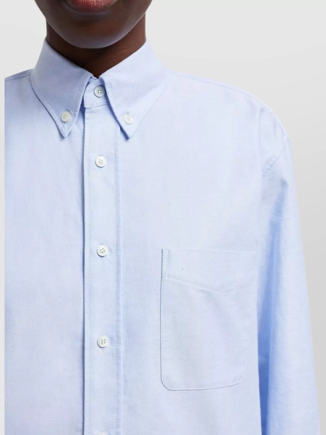 MONCLER COLLARED SHIRT WITH FRONT POCKET AND CUFFED SLEEVES