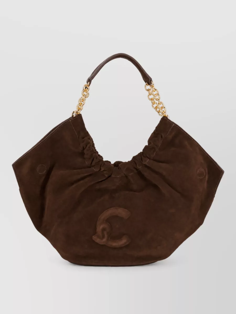 Coccinelle suede leather shoulder bag