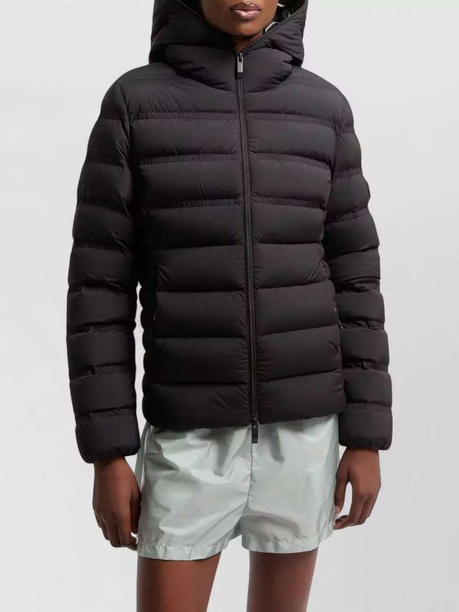 Moncler Alete Short Hooded Down Jacket