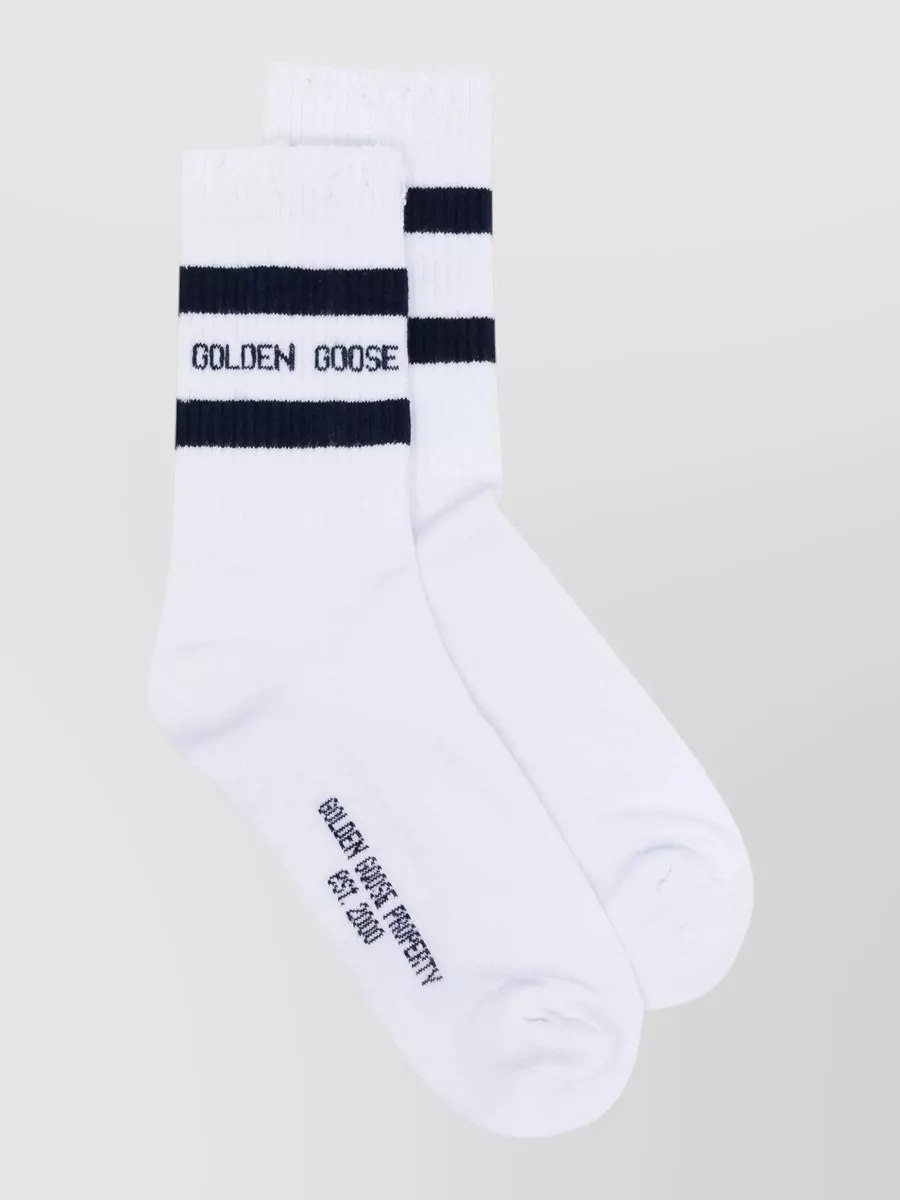 Golden Goose ribbed sports socks