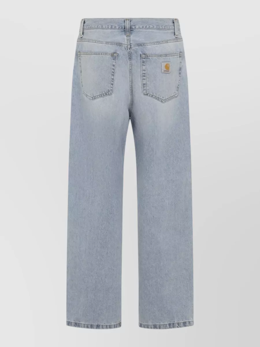 Carhartt Wip Denim Wide-Leg Straight-Leg Trousers