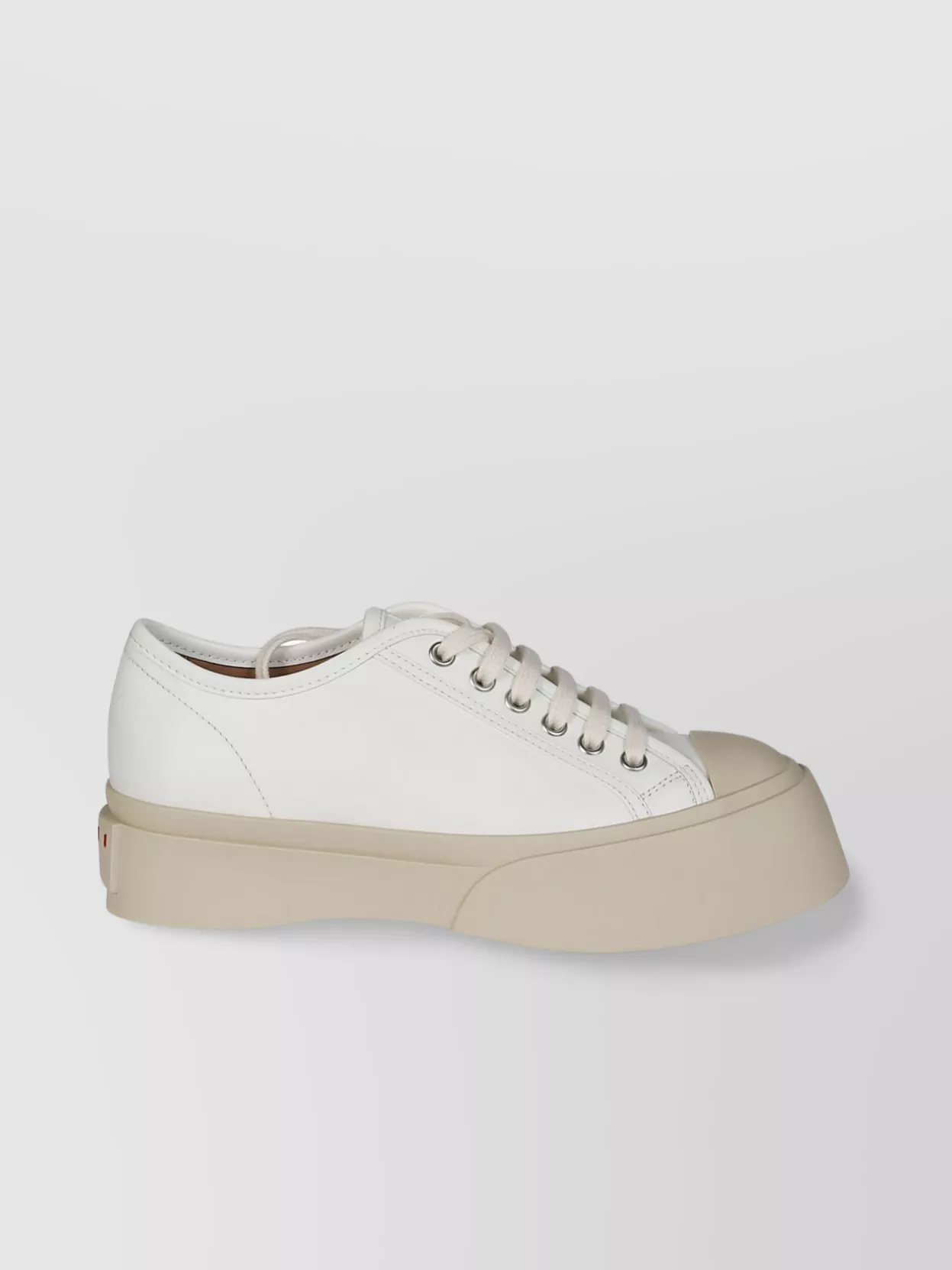Shop Marni Sole-boosted Round Toe Sneakers