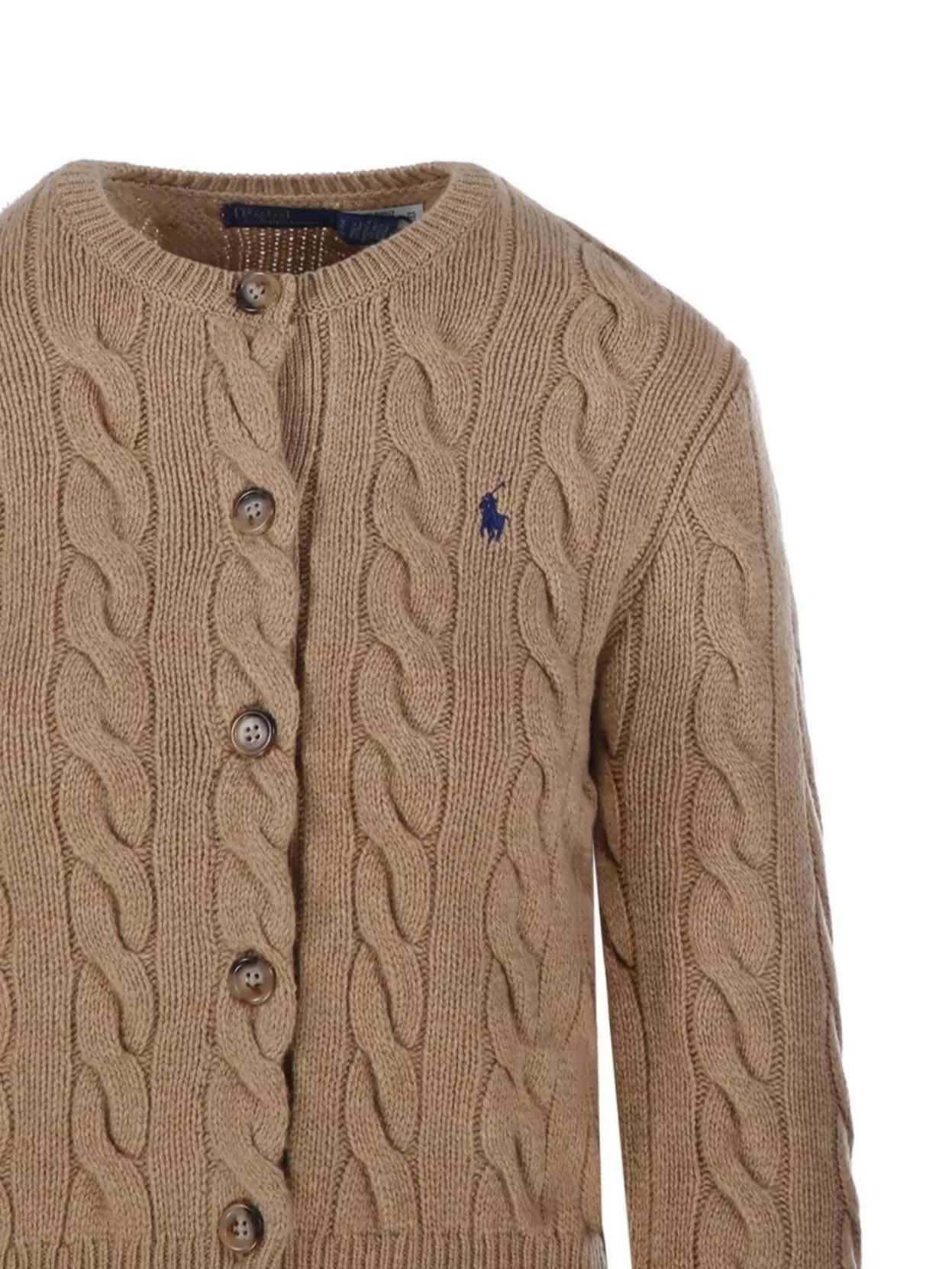 Ralph Lauren Cable Knit Hem And Cuffs