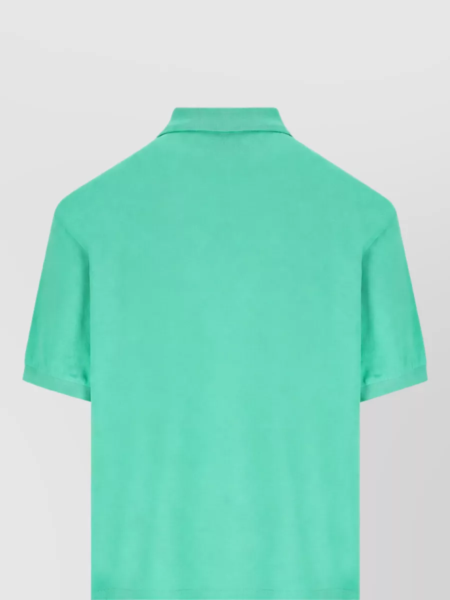 Miu Miu Cotton Short-Sleeve Polo Shirt