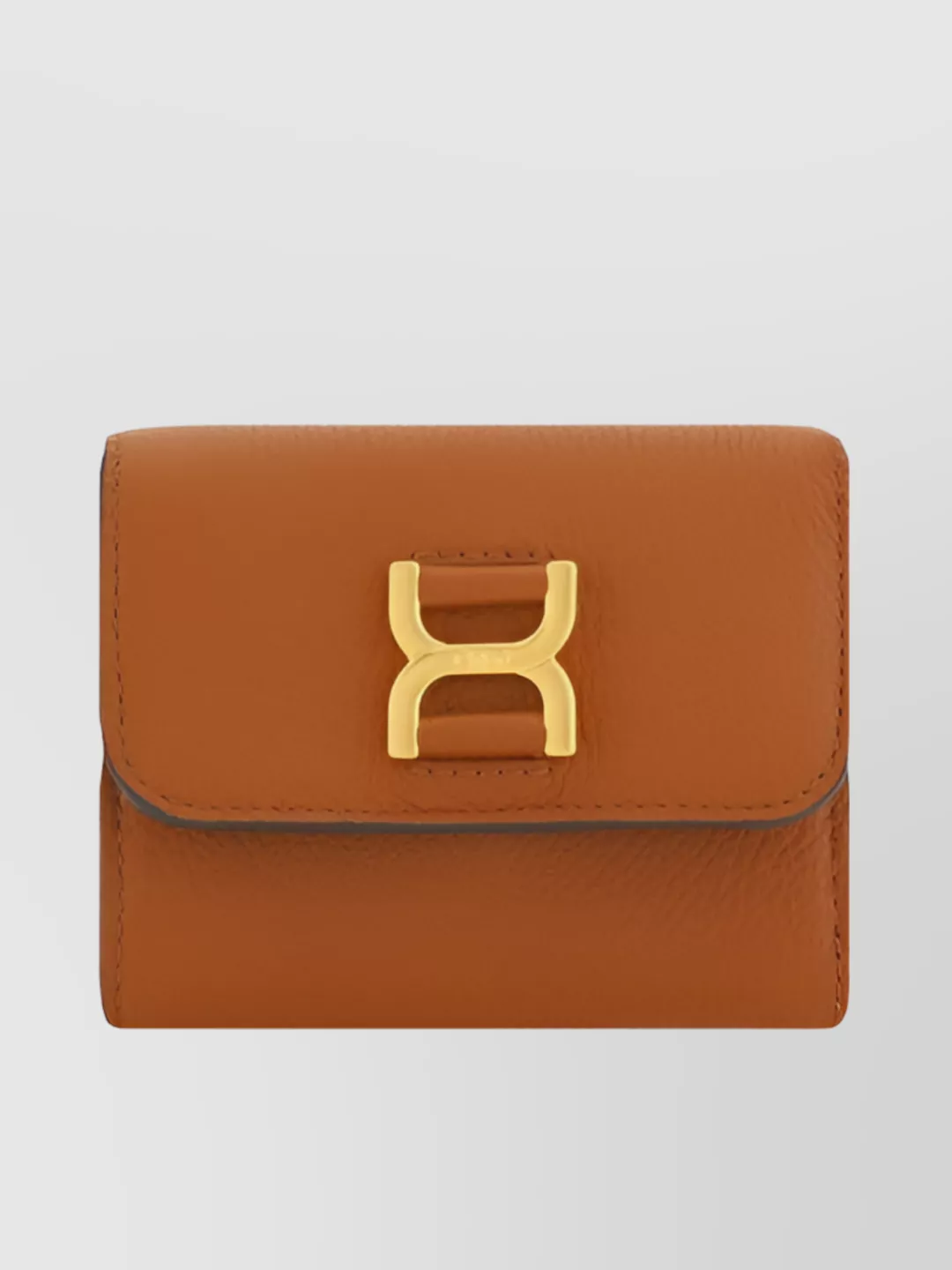 Shop Chloé Embossed Leather Fold-over Wallet