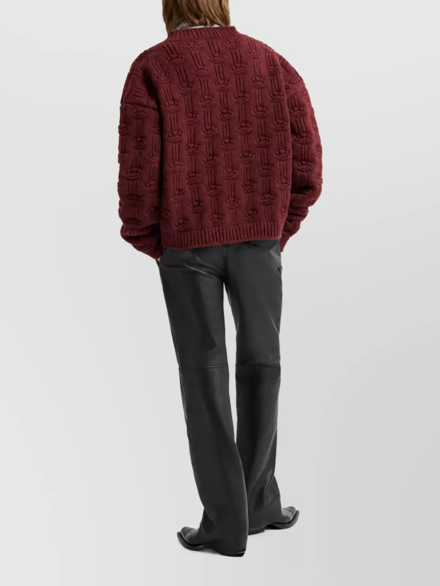 Marni Leather Straight Leg Belted Trousers