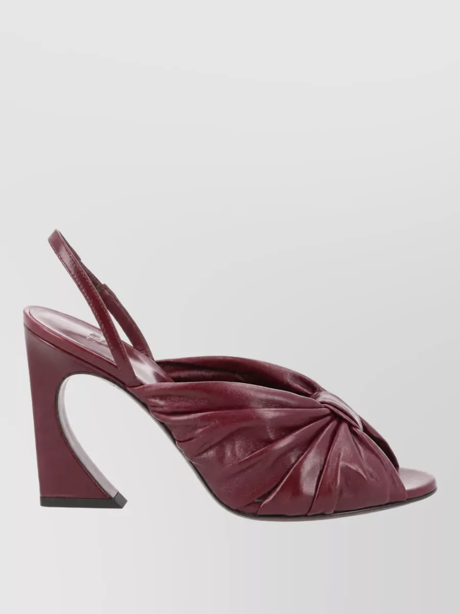 Fendi Leather Slingback Mules