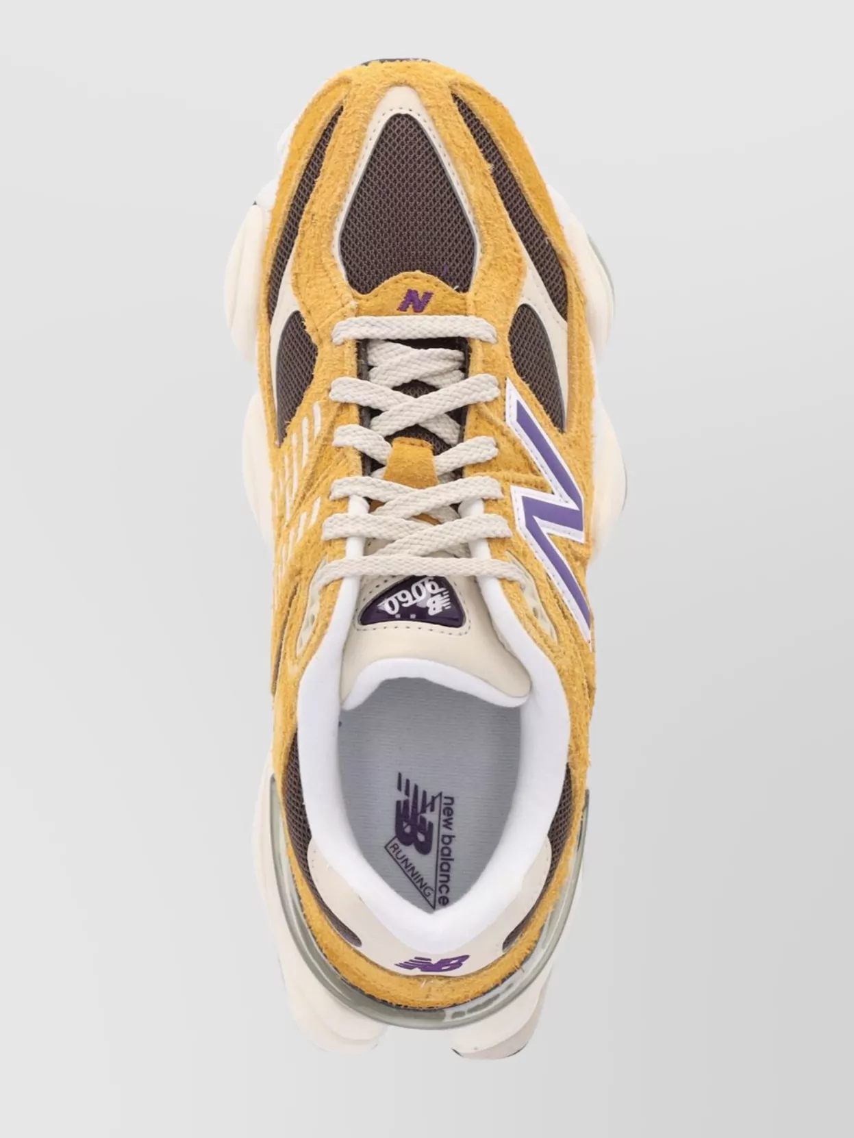 New Balance Chunky Sole Mesh Panels Suede Overlays Sneakers