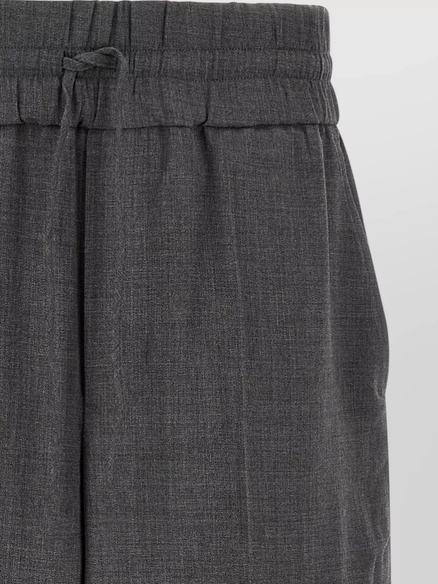 Ami Paris Virgin Wool Relaxed-Fit Trousers