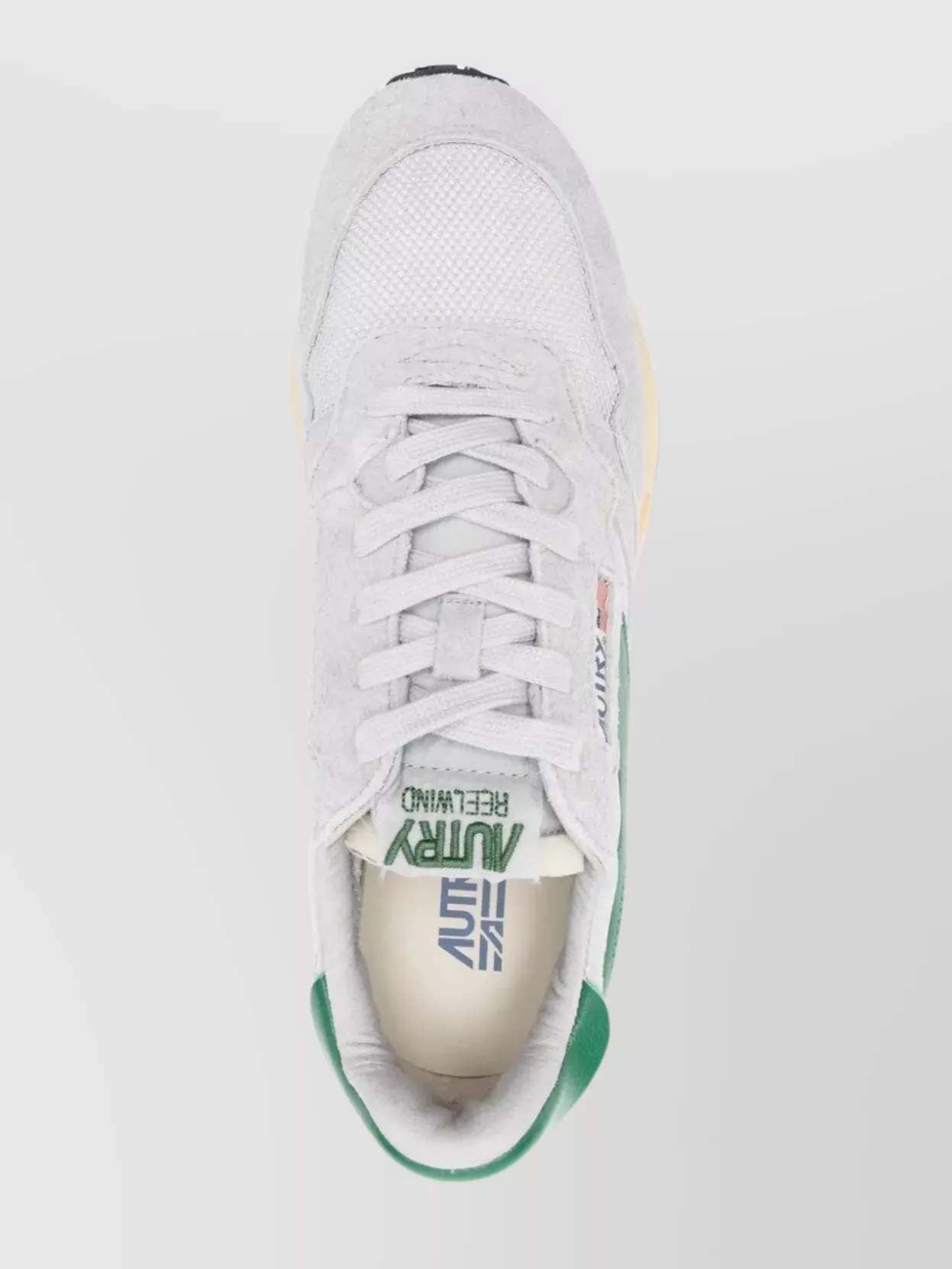 Autry Reelwind Super Vintage Grey Sneakers With Logo Patch On The Tongue And Contrasting Heel In Fabric An In Gray