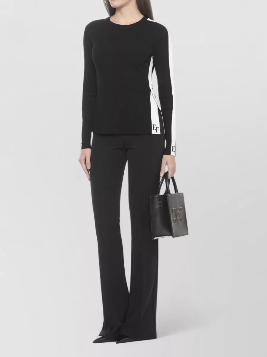 Elisabetta Franchi Women's Viscose Sweater Side Stripe