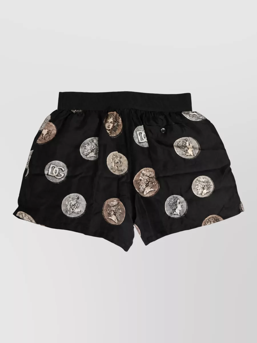 Dolce&Gabbana silk printed boxer shorts