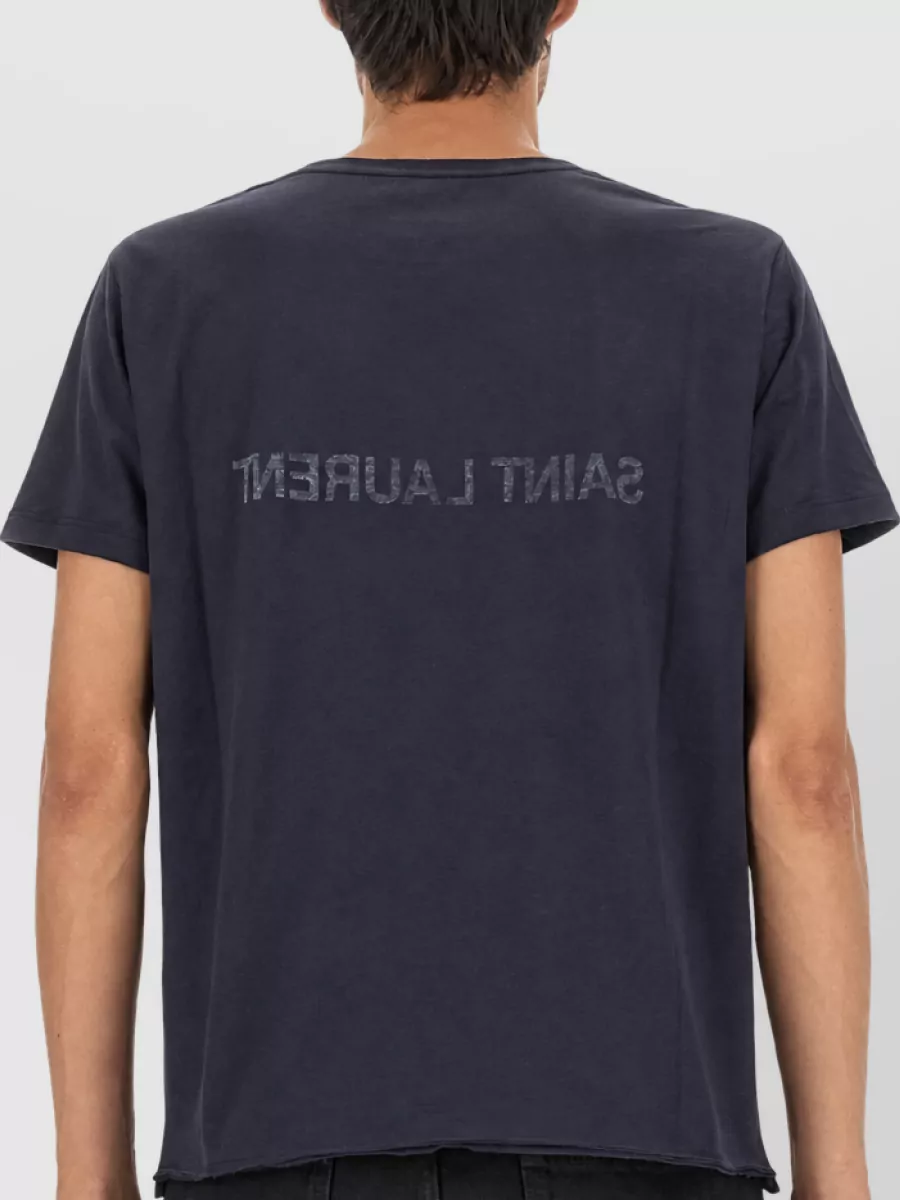 Saint Laurent Cotton Logo-Print T-Shirt
