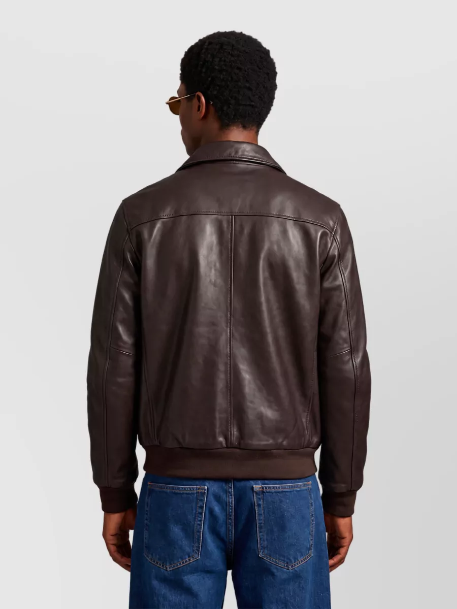 Schott Leather Aviator Bomber Jacket