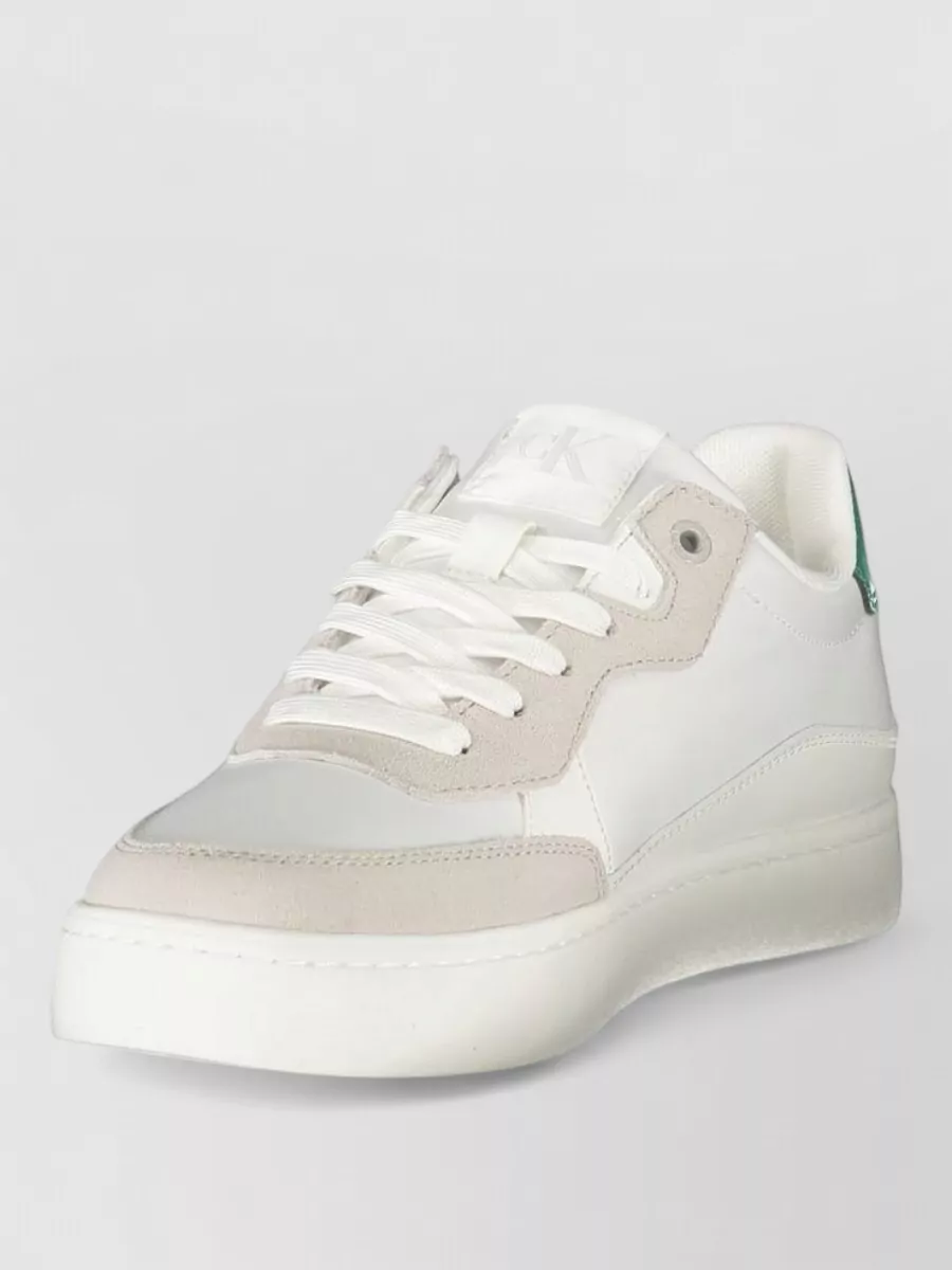 Calvin Klein leather lace-up sneakers