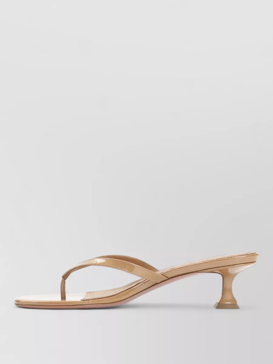 Amina Muaddi Leather Juliette Thong Sandals