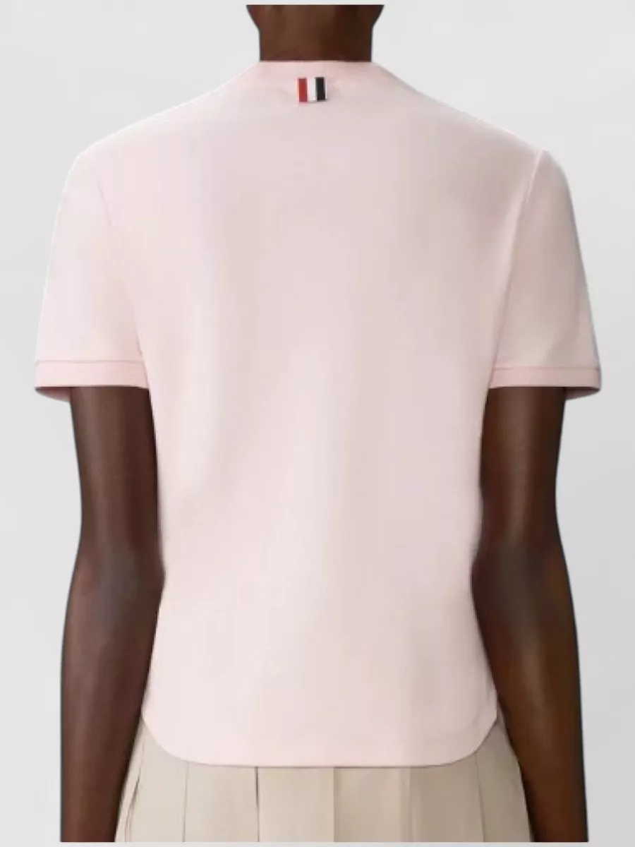 Thom Browne Cotton Milano Crew Neck Short Sleeve T-Shirt