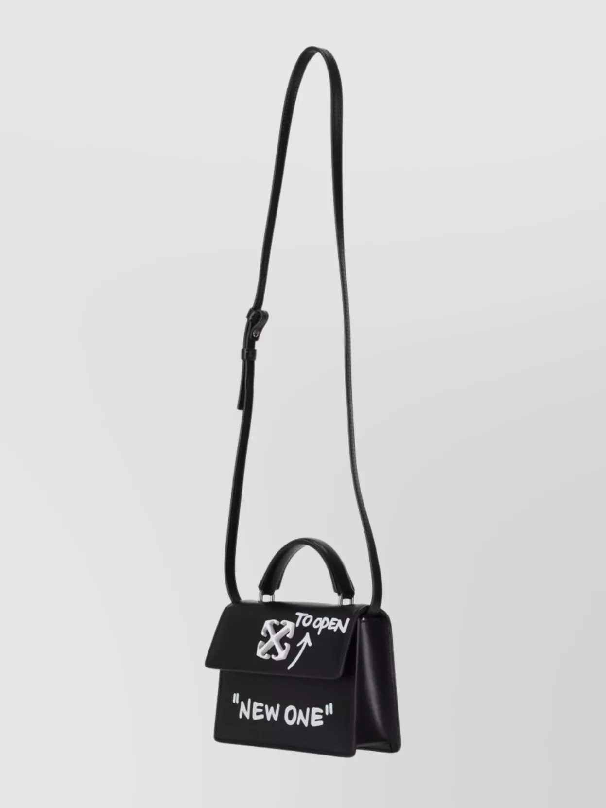 Off-white Mini Bag Jitney Baby Graphic Print In Black