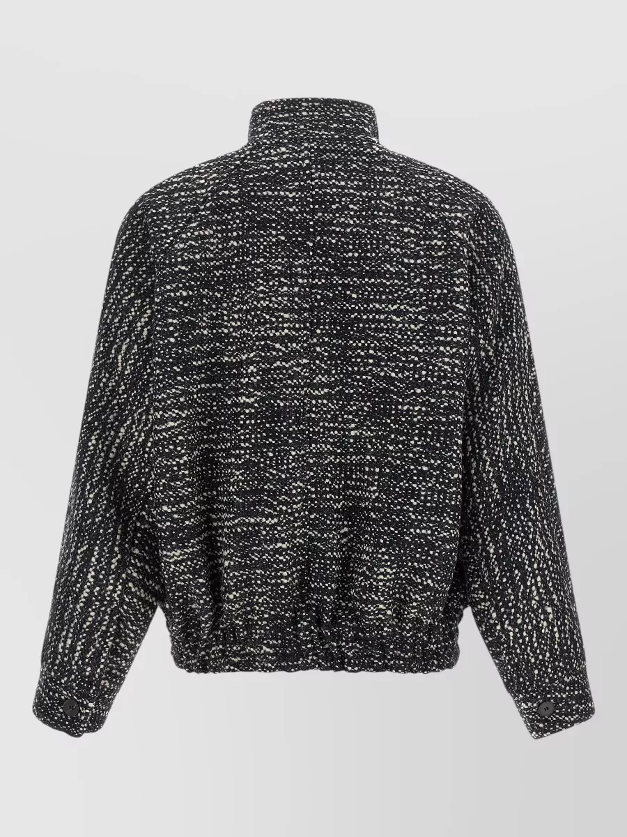 Darkpark Bouclé Wool Bomber Jacket