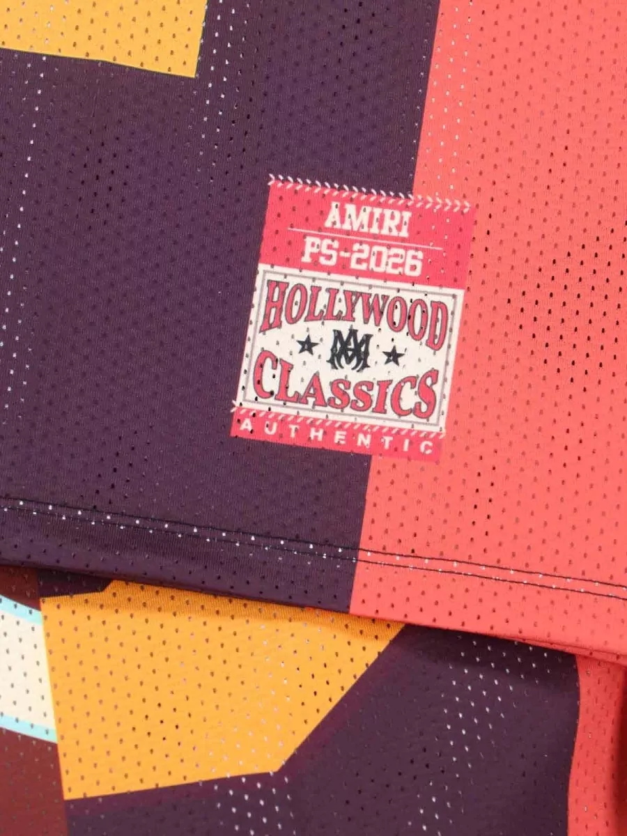 Amiri Color Block Mesh T Shirt Graphic Print