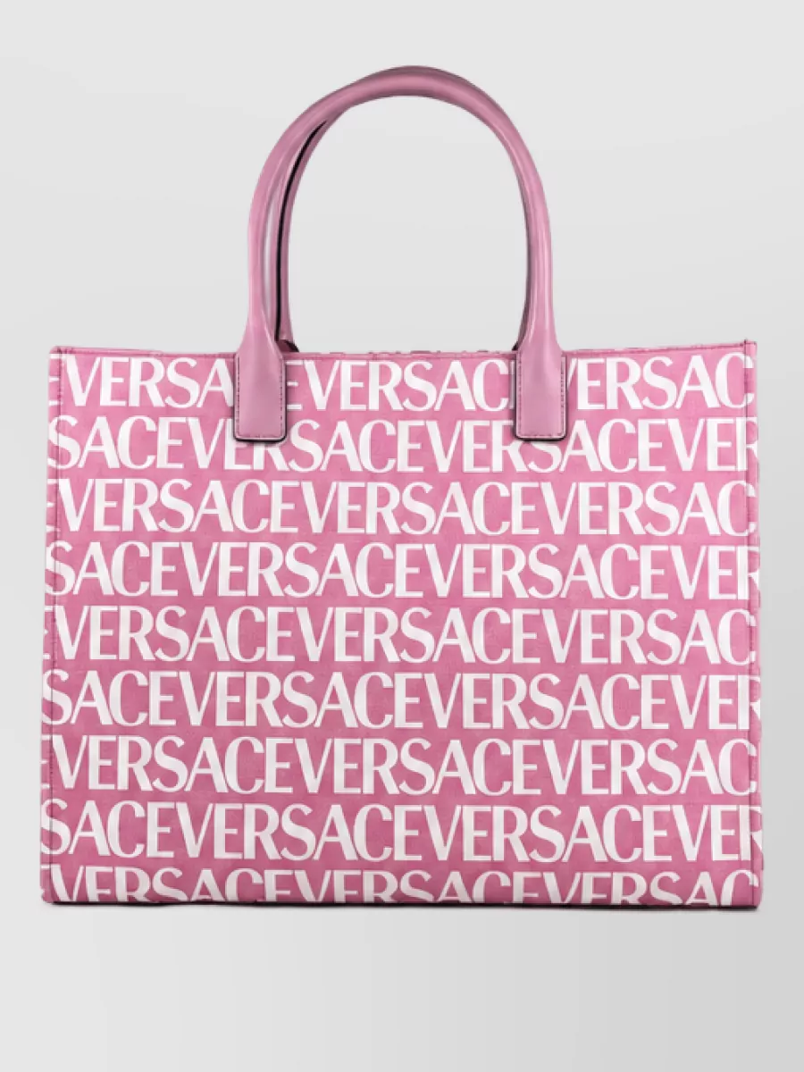 Versace La Medusa Large Canvas Tote Bag