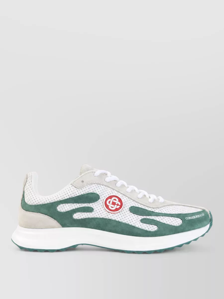 Casablanca Textile Low-Top Sneakers