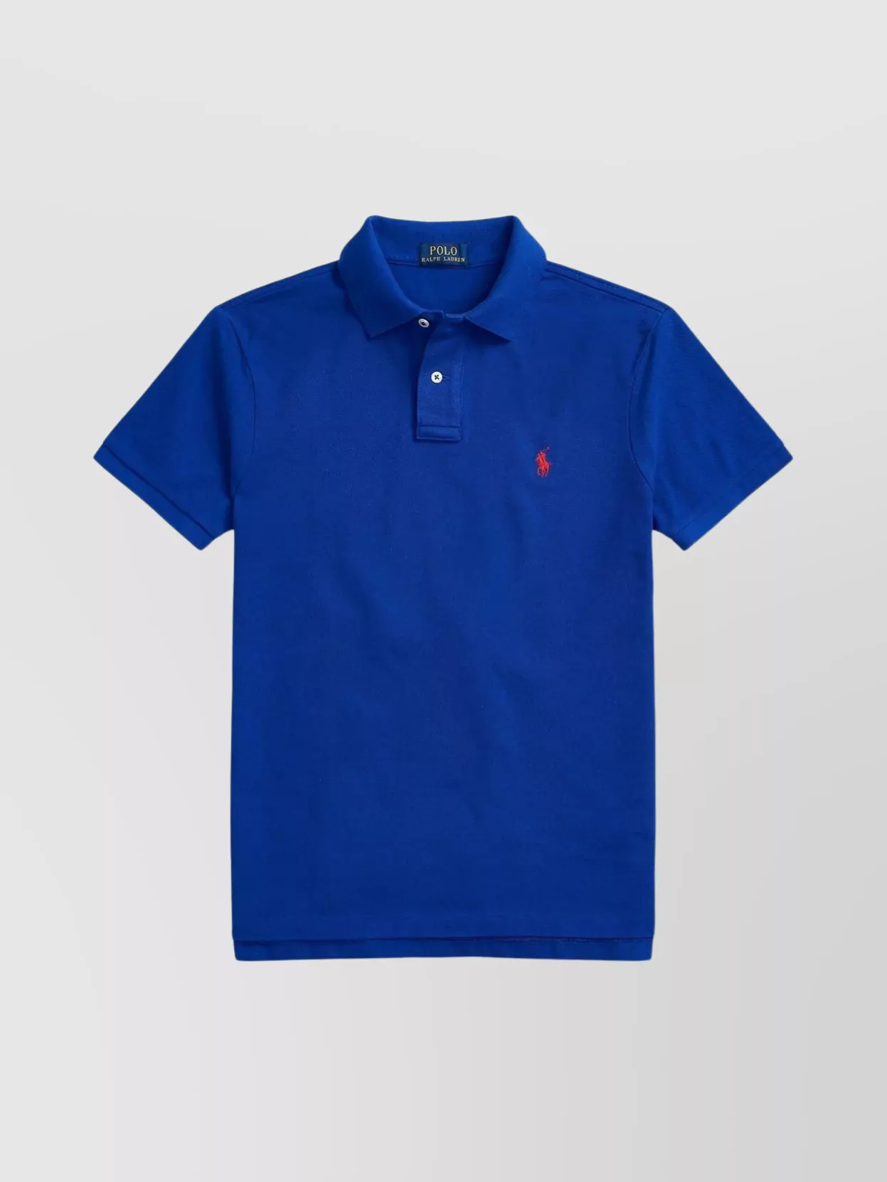 Shop Polo Ralph Lauren Polo Pony Mesh Polo With Ribbed Collar And Tennis Tail
