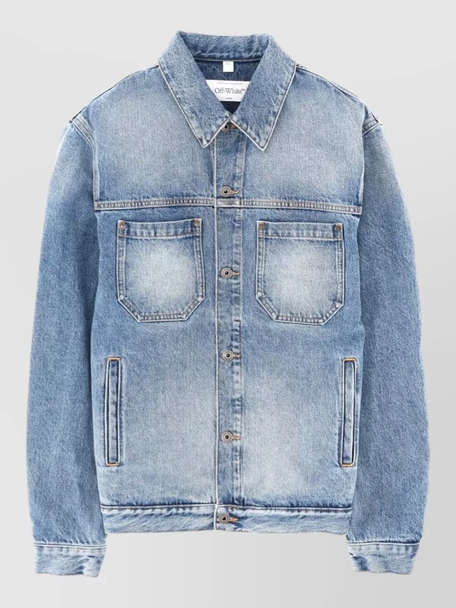 Off-White printed denim jacket