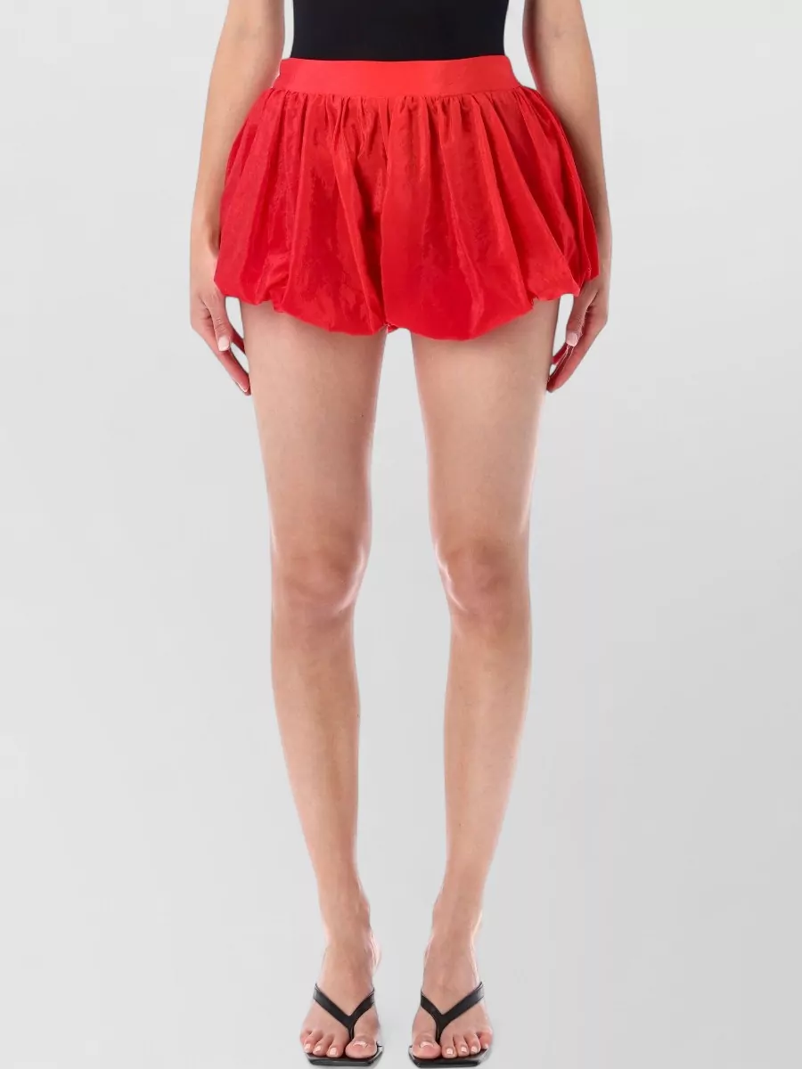 The Frankie Shop gathered bubble hem mini shorts