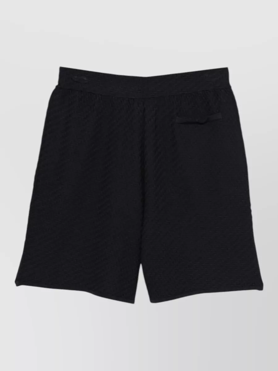 Emporio Armani Textured Knit Swim Shorts