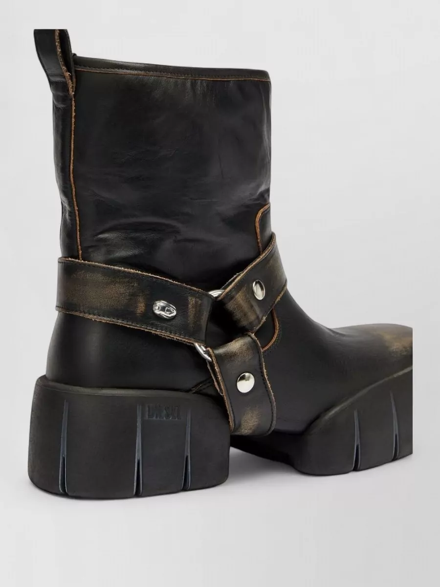 Diesel Leather Ankle Boots