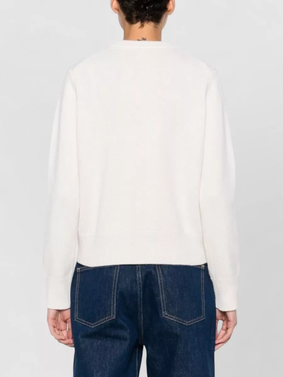 Maison Kitsuné Merino Wool Regular-Fit Crewneck Sweater