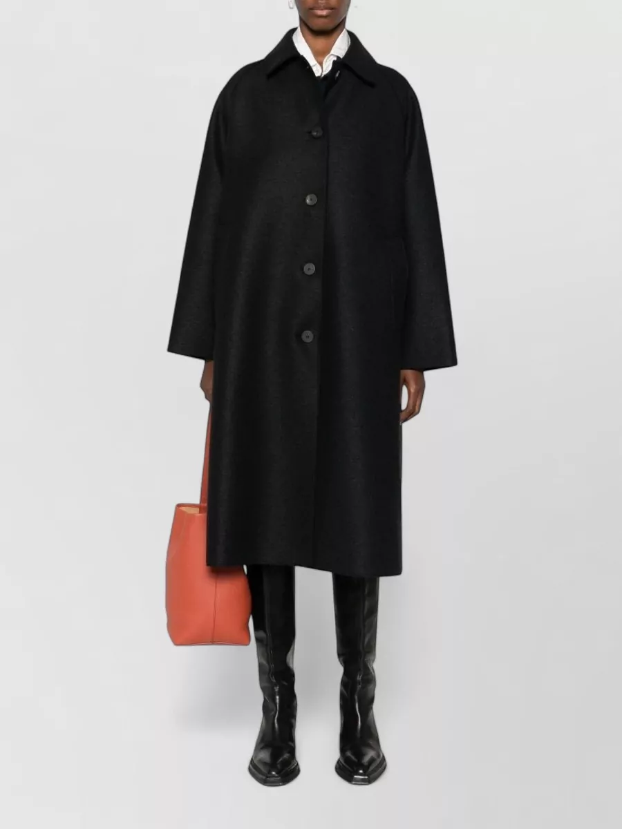 Harris Wharf London Virgin Wool Long Coat