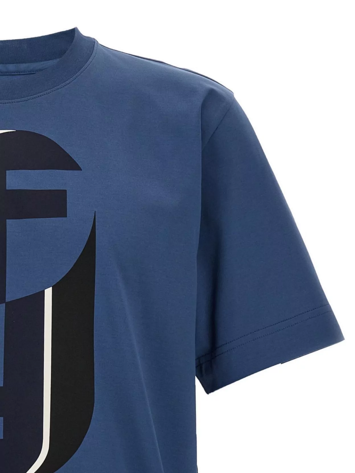 Fendi Monogram Print T-shirt In Blue