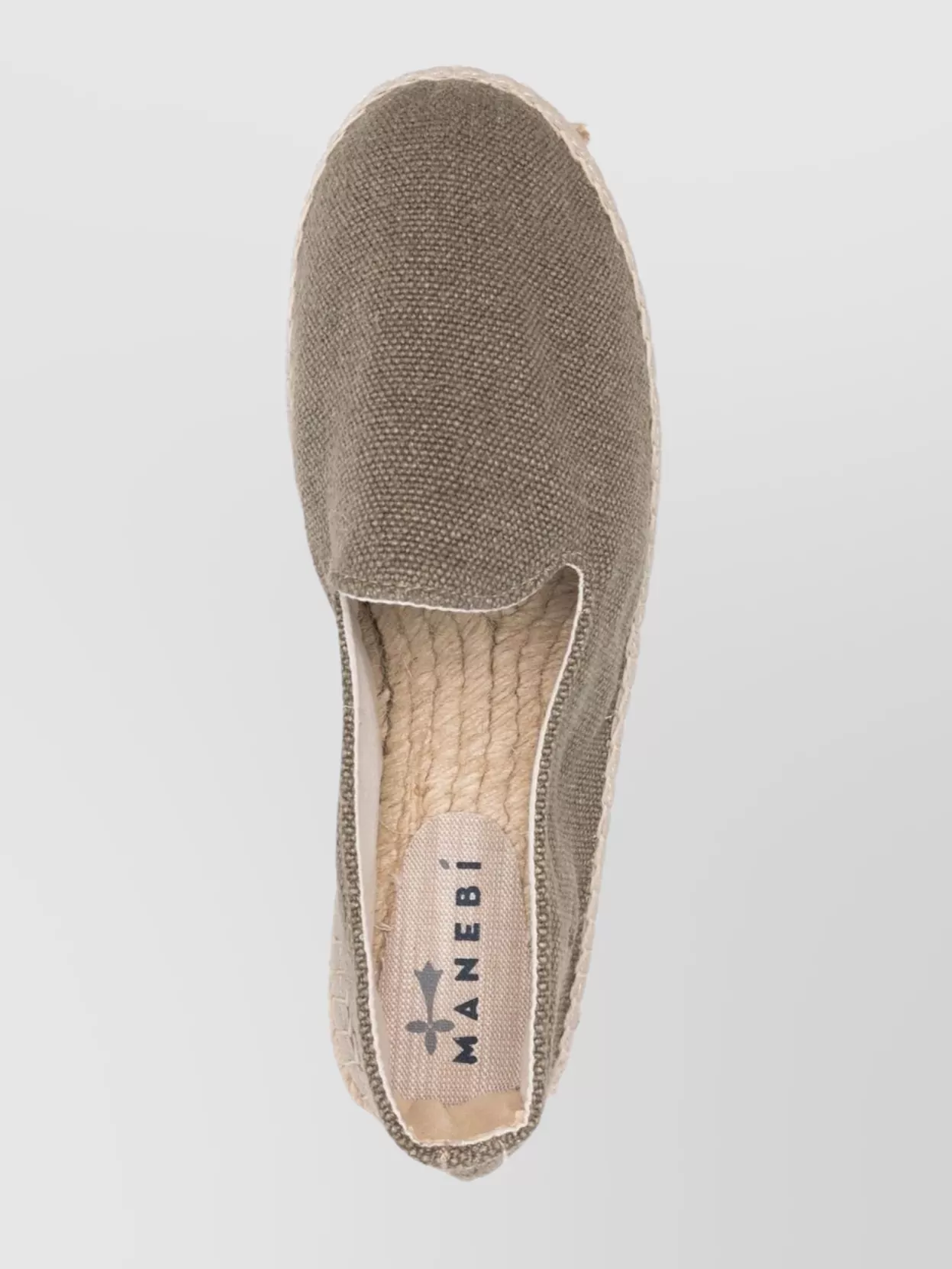 Manebi Round Toe Hemp Espadrilles With Jute Sole