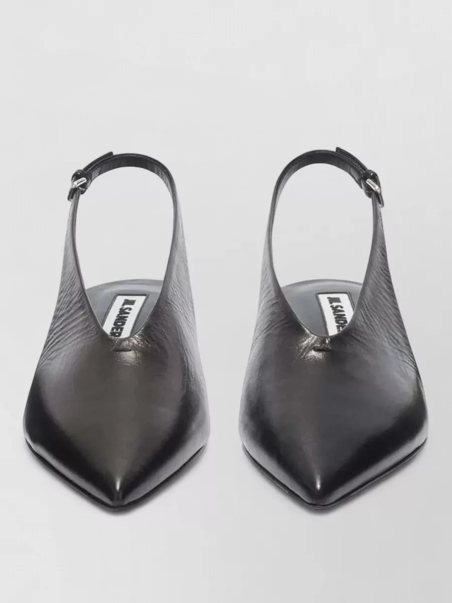 Jil Sander Leather Slingback Pumps