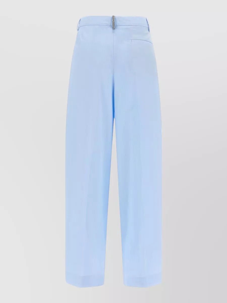 Fabiana Filippi Cotton High-Rise Wide-Leg Tailored Trousers