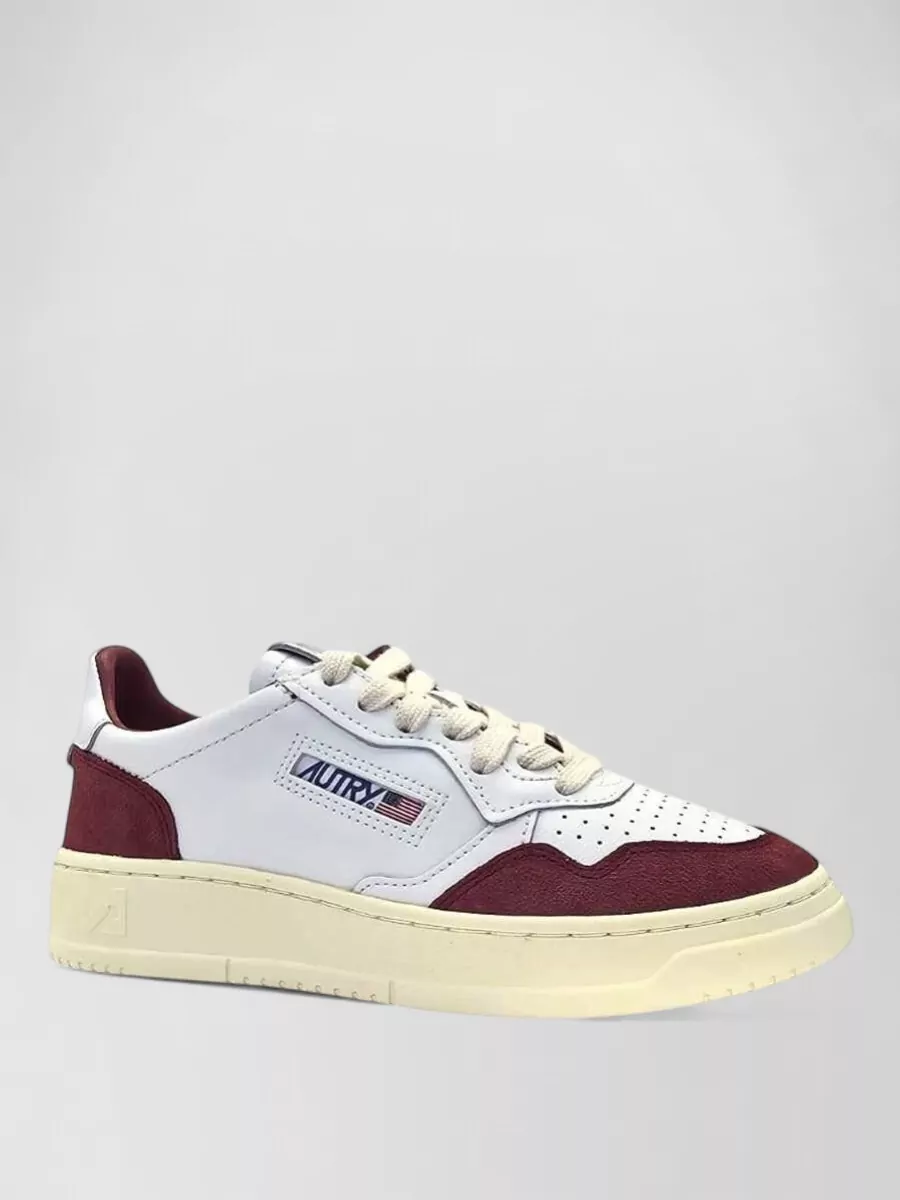Autry Leather Suede Low-Top Sneakers