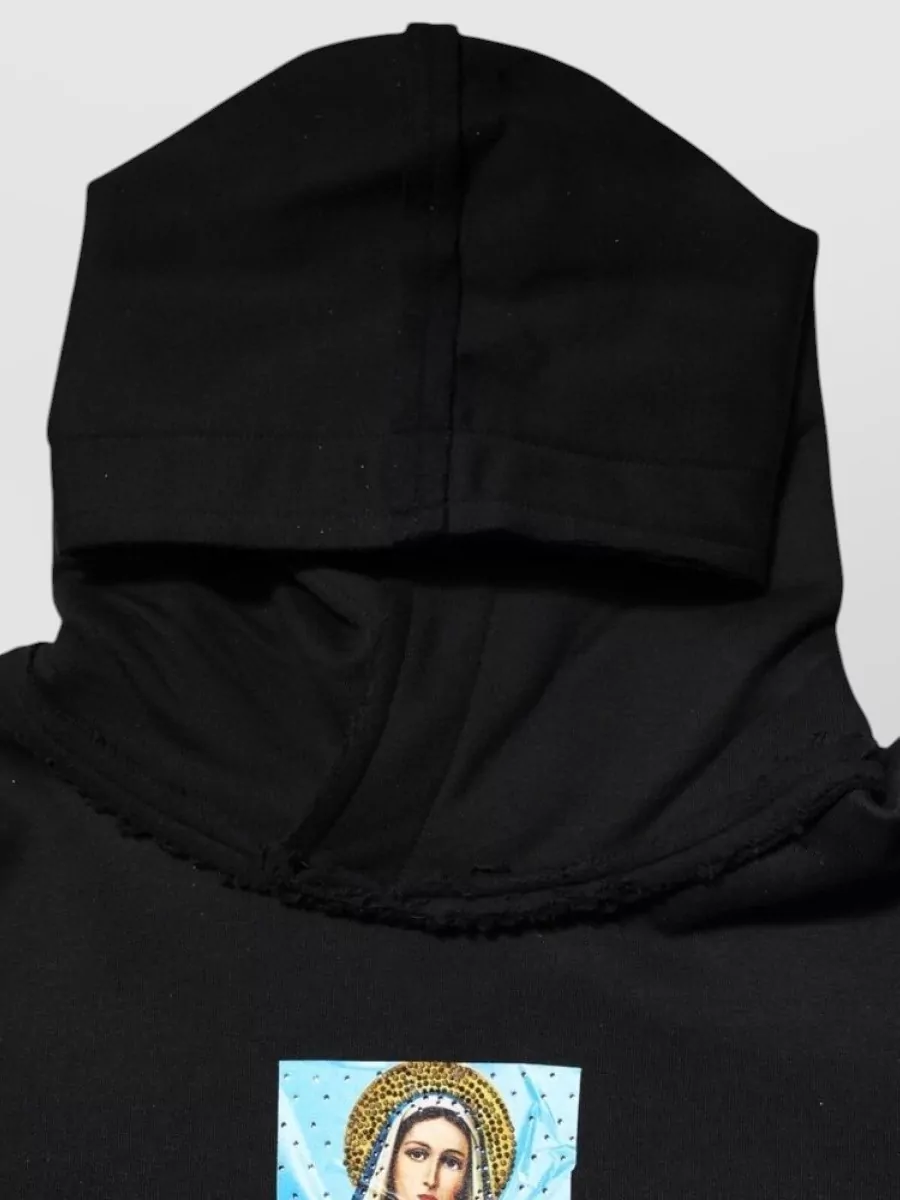 Dolce&Gabbana Crystal Embellished Printed Hoodie