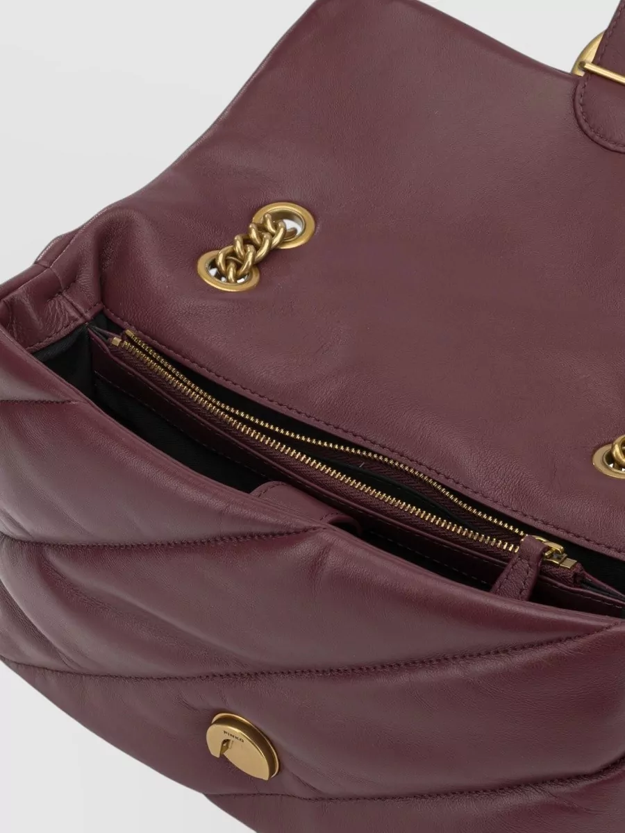 Pinko Love Bag Classic Leather Clutch Bag