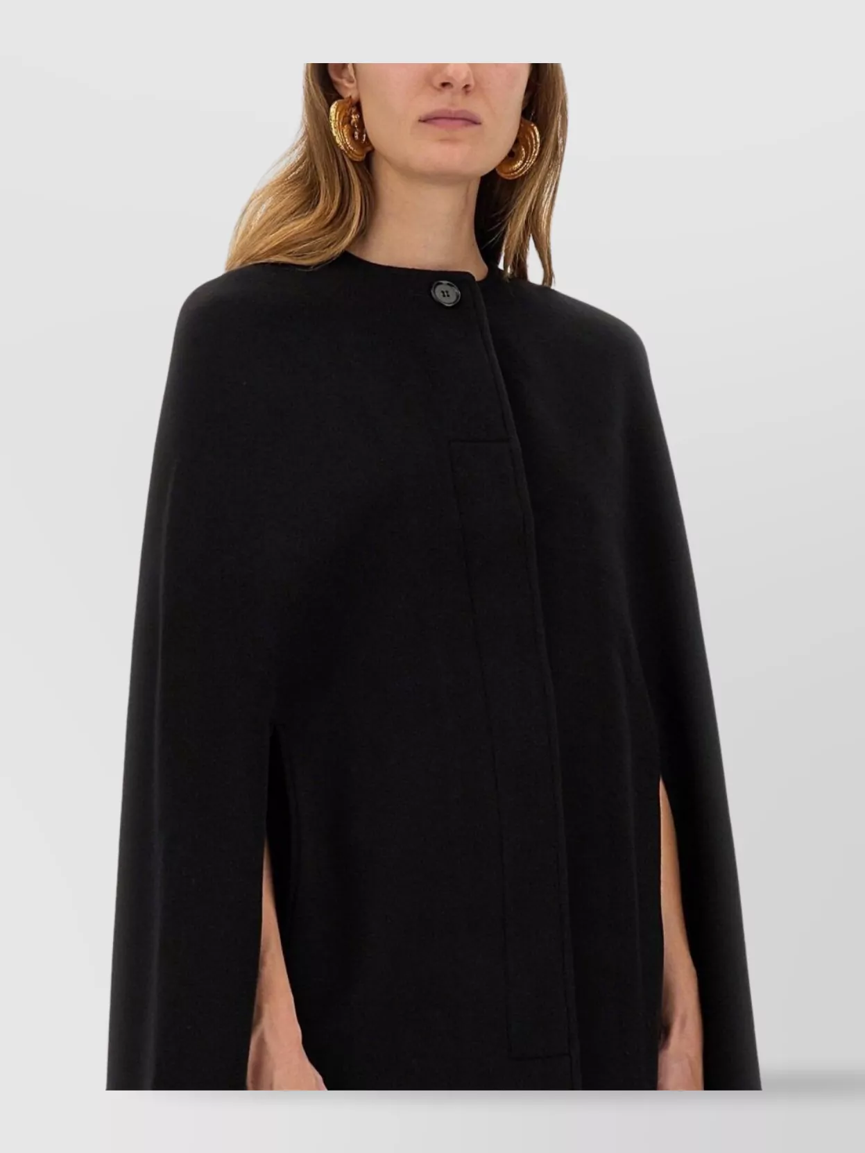 Nina Ricci Knee Length Coat Arm Slits