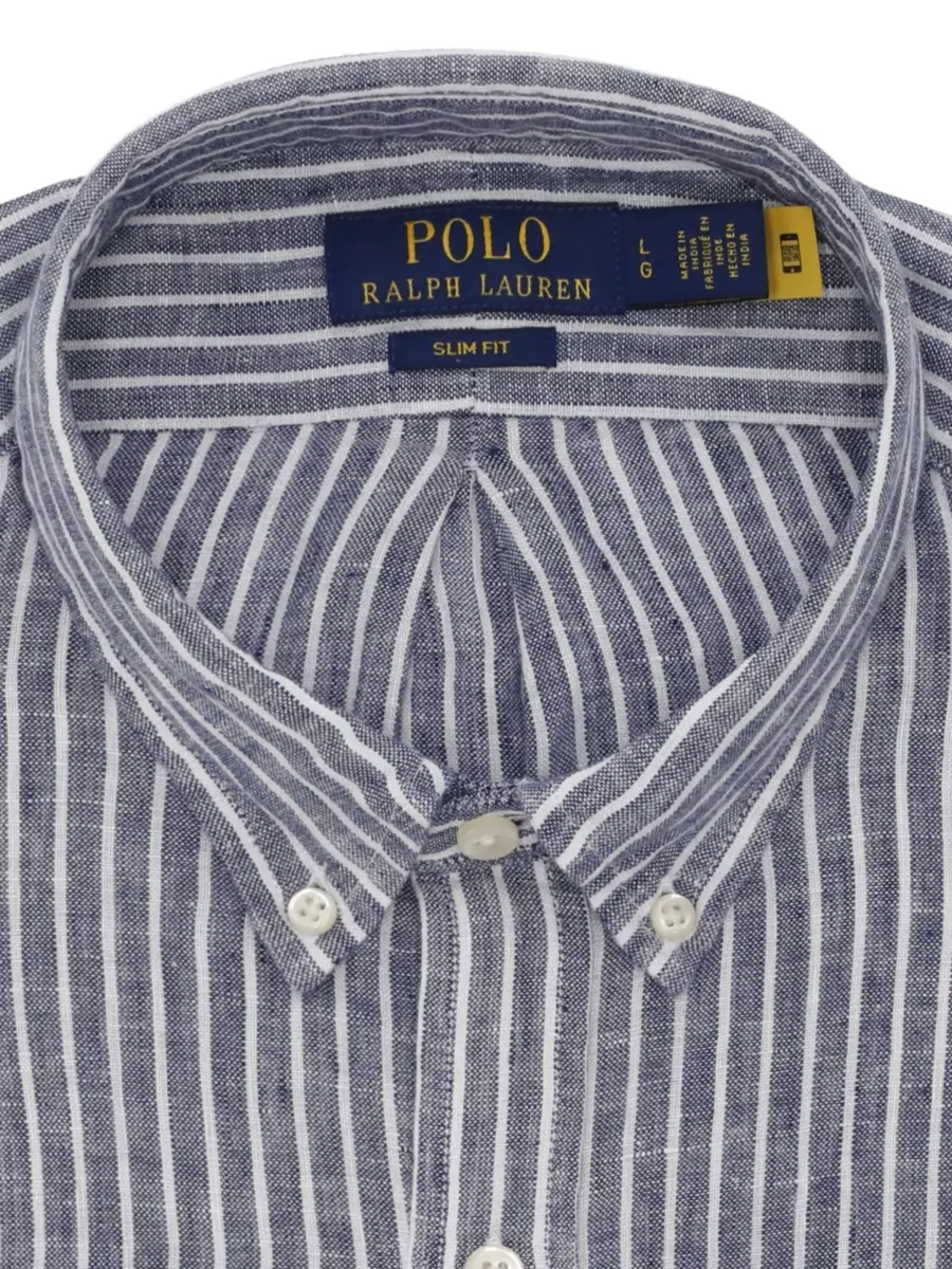 Ralph Lauren Striped Linen Long-Sleeve Shirt