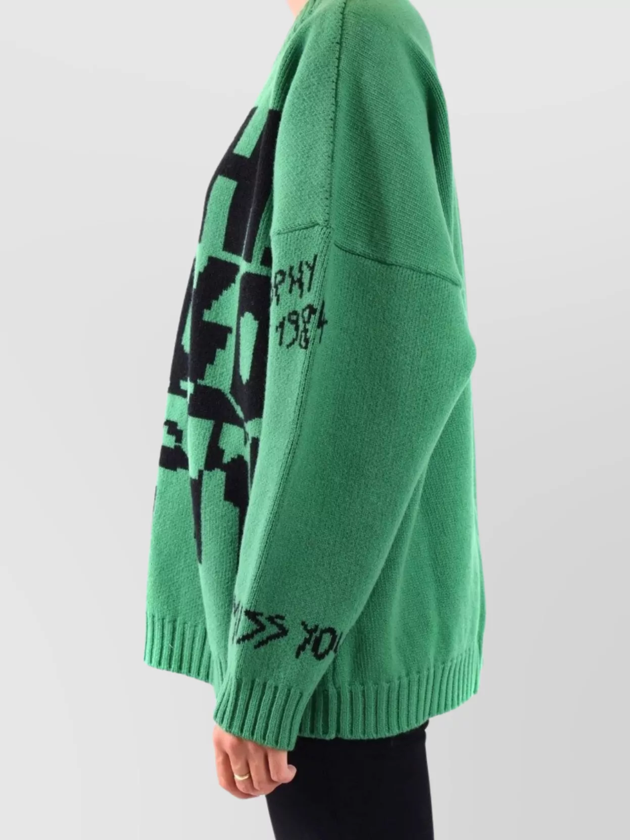 Philosophy Knit Crew Neck Sweaters With Graphic Design