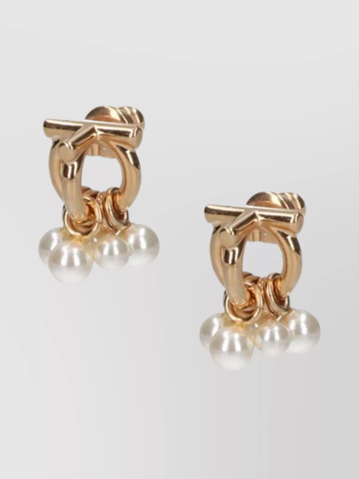 Ferragamo Dangling Pearl Drop Earrings