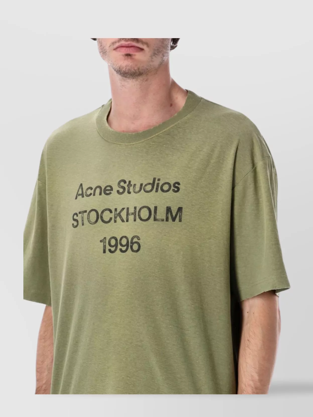 Acne Studios Graphic Print Oversized Crewneck T-Shirt