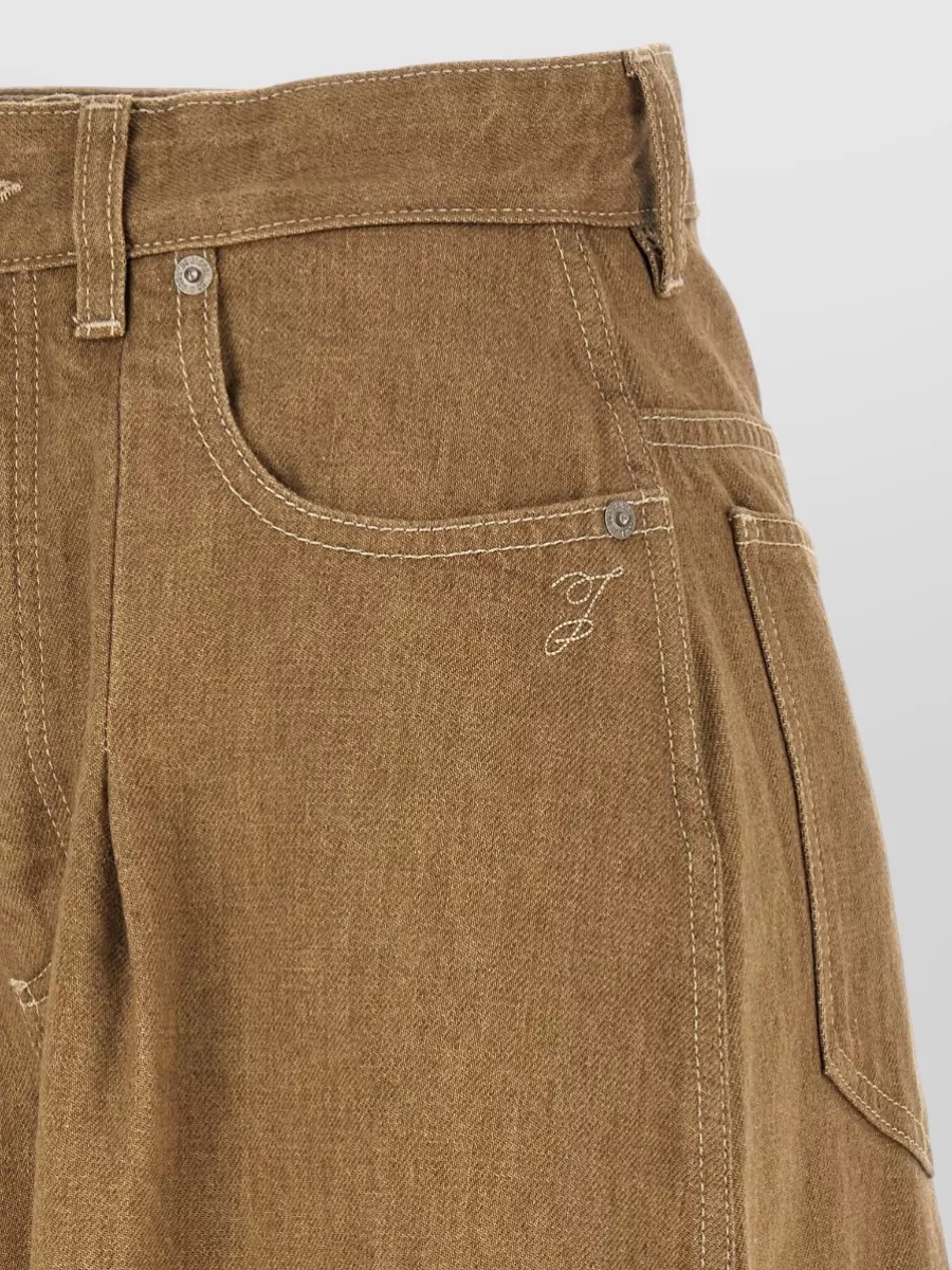 Jacquemus De Nimes Ovalo Wide Leg Jeans