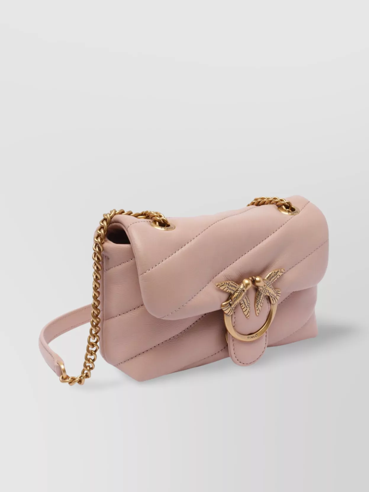 Pinko Love Puff Bird Chain Shoulder Bag